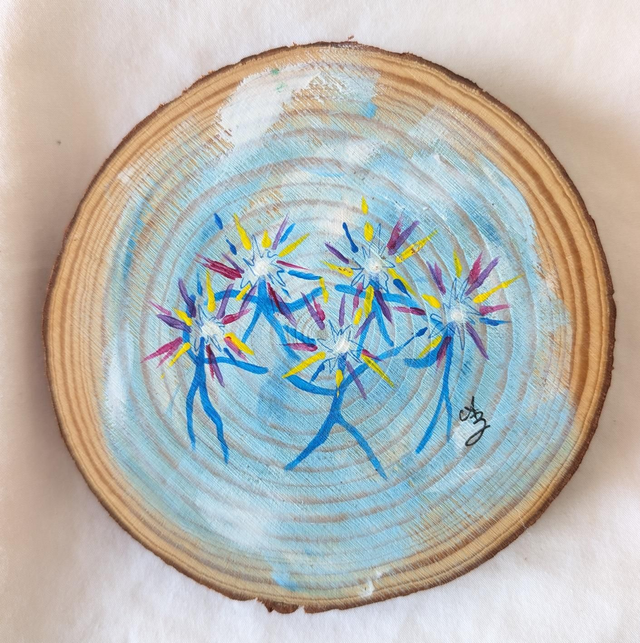 Château ambulant • Acrylique originale sur bois