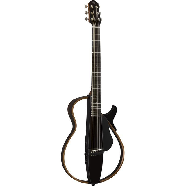 Guitarra acústica Yamaha SLG200S con cuerdas de acero - Negro translúcido