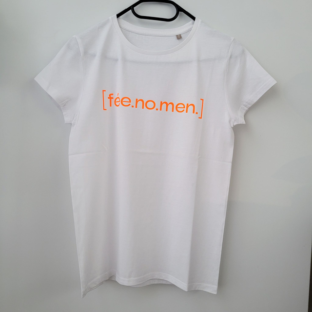 TSHIRT COTON BIO FÉE.NO.MEN ORANGE FLUO