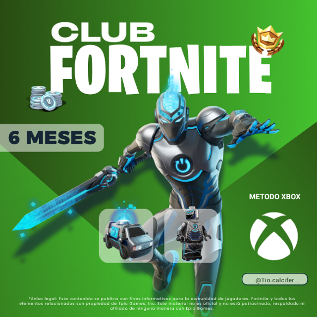Club Fortnite Xbox 6 meses