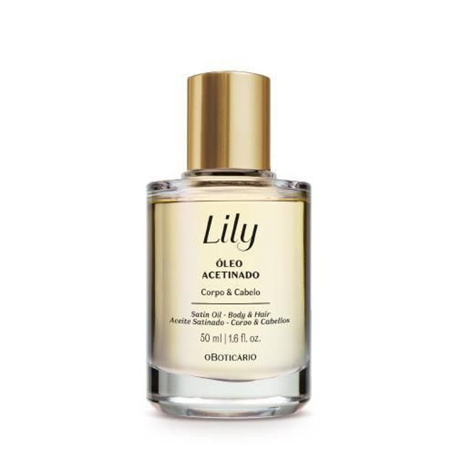 Óleo Multifuncional Acetinado Corpo e Cabelo Lily, 50ml