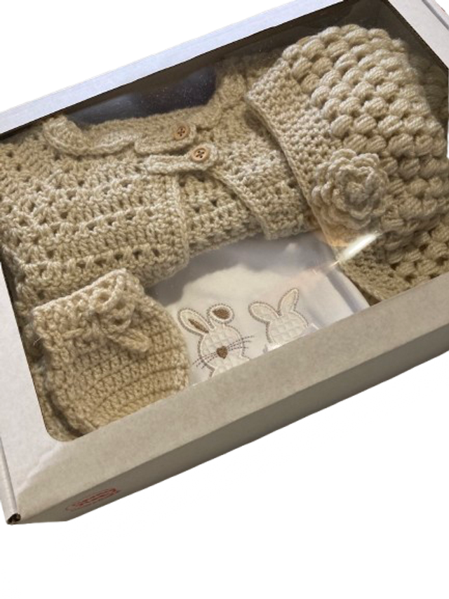 Box coelhinhos flor