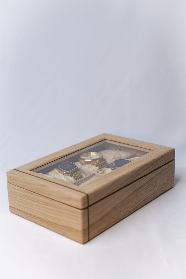 Coffret à montres vitré 8 places