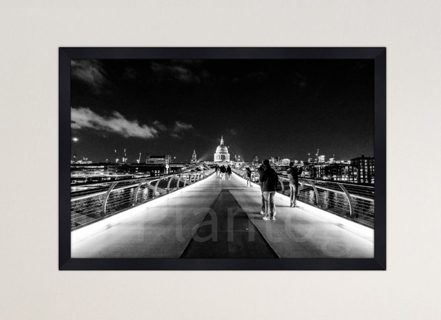 Millennium Bridge - limited edition poster print.