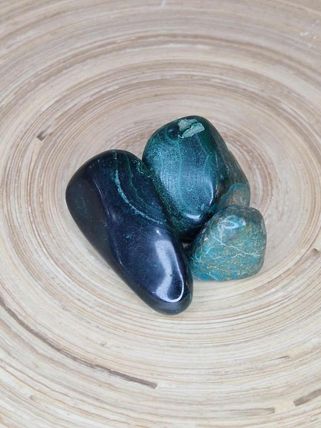 Chrysocolle-Malachite - Pierre roulée
