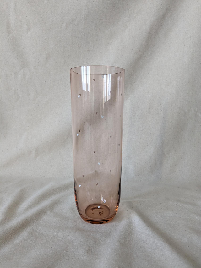 Vase Margot - cœurs blancs