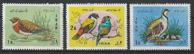 Iran 1972 Birds Set MNH