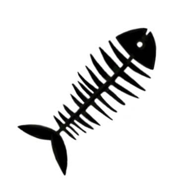 Stempel Fischskelett 2x4cm