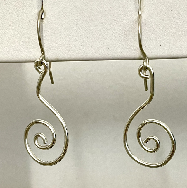 Halo Swirl Drop Earrings 
