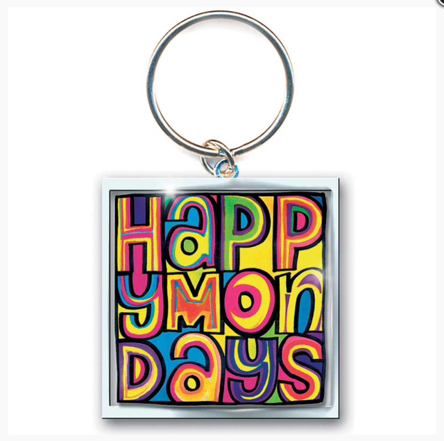 HAPPY MONDAYS KEYCHAIN: DAYGLO LOGO (PHOTO PRINT)