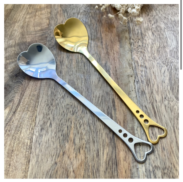 Cuillère acier coeur