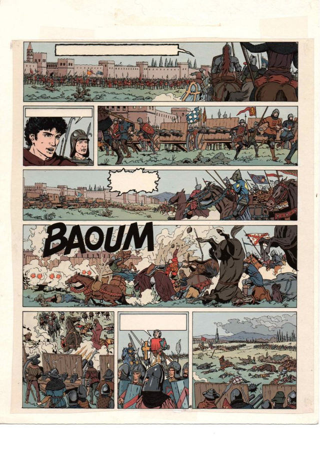 planche couleur Vasco Tome 2 - p 41 couleur + film