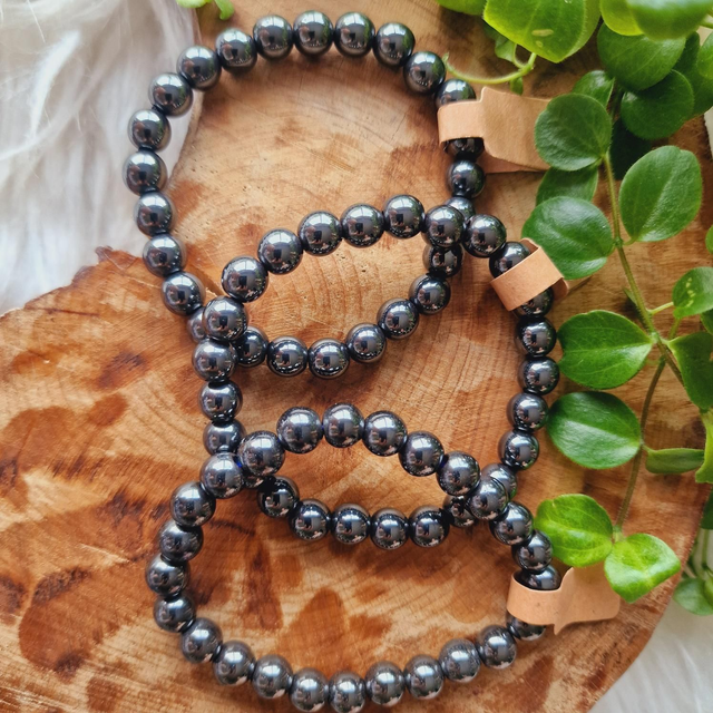 Hematite Beaded Bracelet 