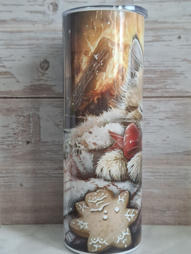 Gourde Canette chaton coin du feu