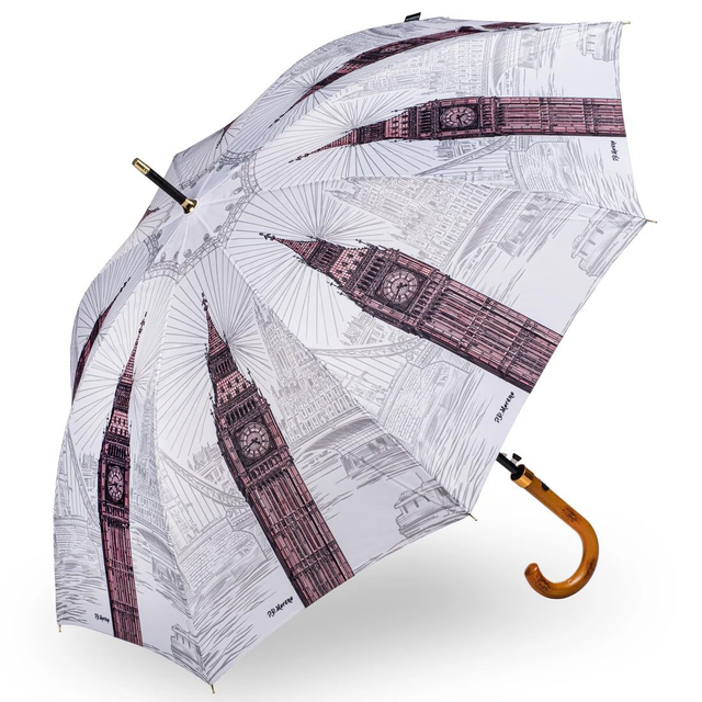 SOAKE Storm King Walking Stick Umbrella - London 