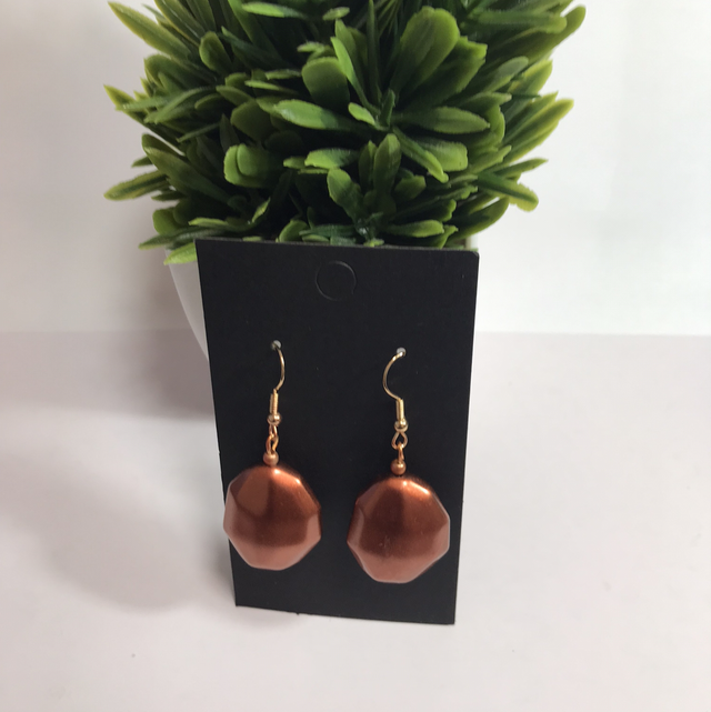 Brown Dangling Earrings-BDE4567