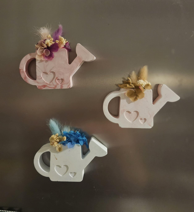 Magnet arrosoir/pot fleuri