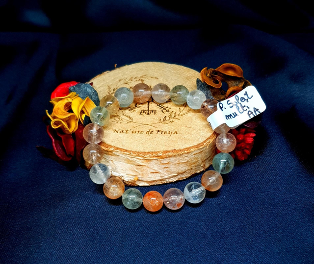Bracelet Pierre de soleil multicolore AA