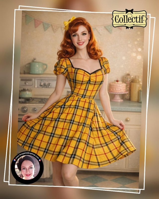 Robe Collectif Mimi Clueless Check Doll T46 