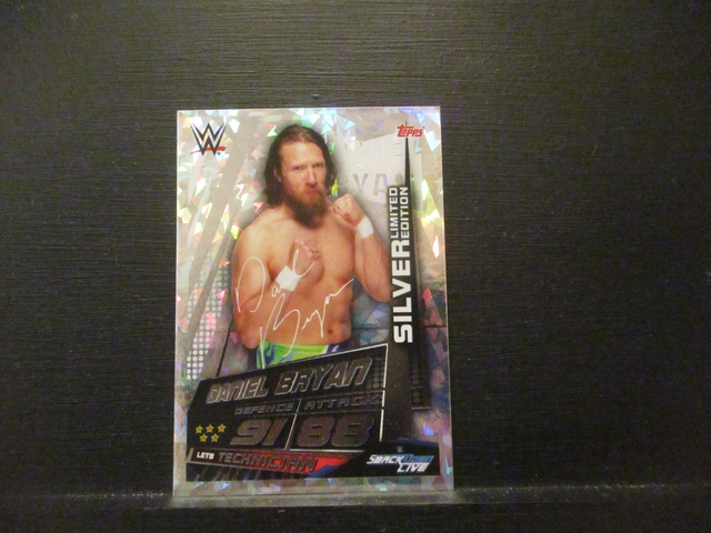 Daniel Bryan - Slam Attax Universe Silver Limited Edition Original Trading Card #LETB