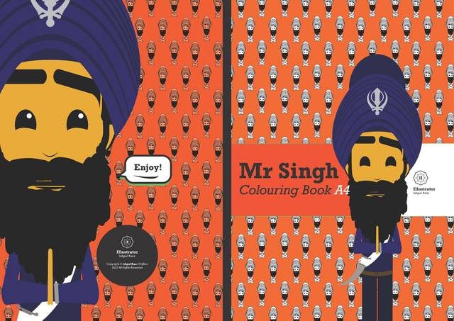 Mr Singh Colouring Book A4