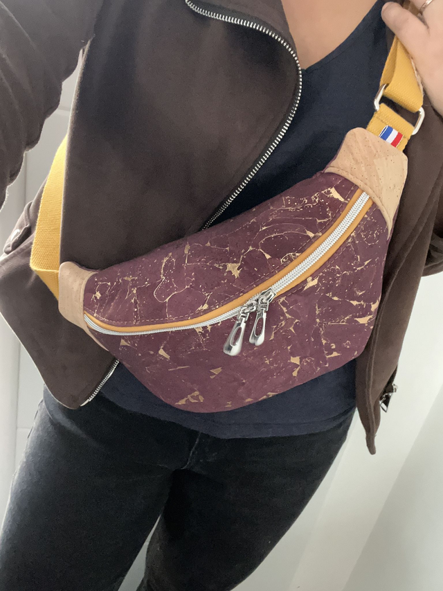 Sac banane « prune »