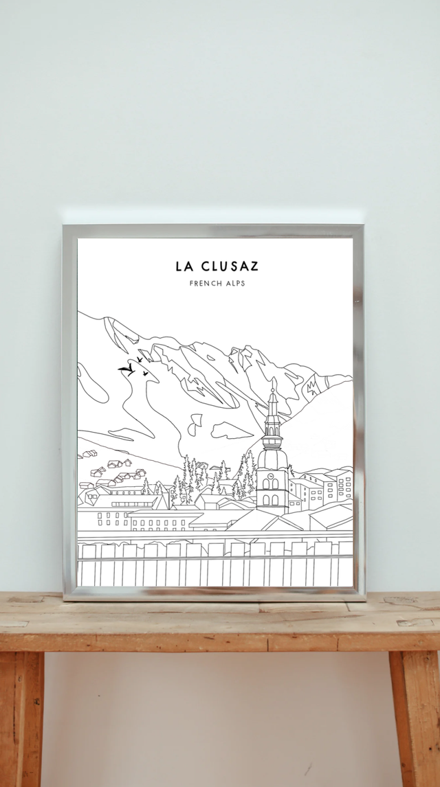 Affiche « La Clusaz » 