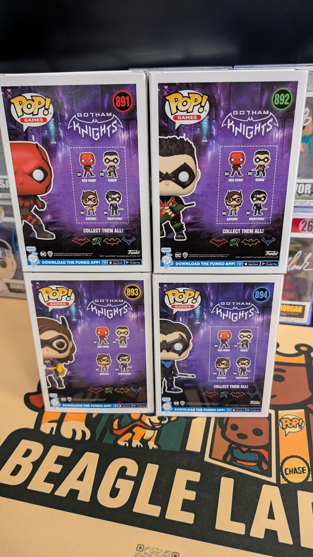 Funko Pop DC Gotham Knights Signed Collection with Swau COA