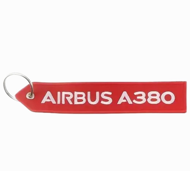 Flight Tag Keyring Airbus A380