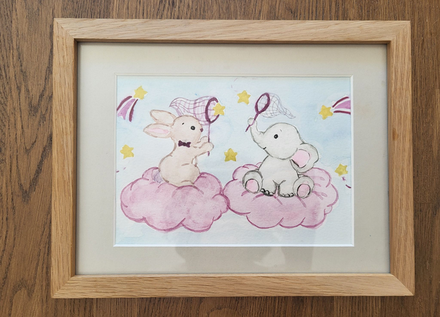 Le lapin et l&#039;éléphant joueurs 