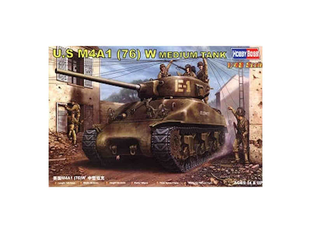 U.S M4A1 76(W) Tank Hobby Boss 84801 1/48