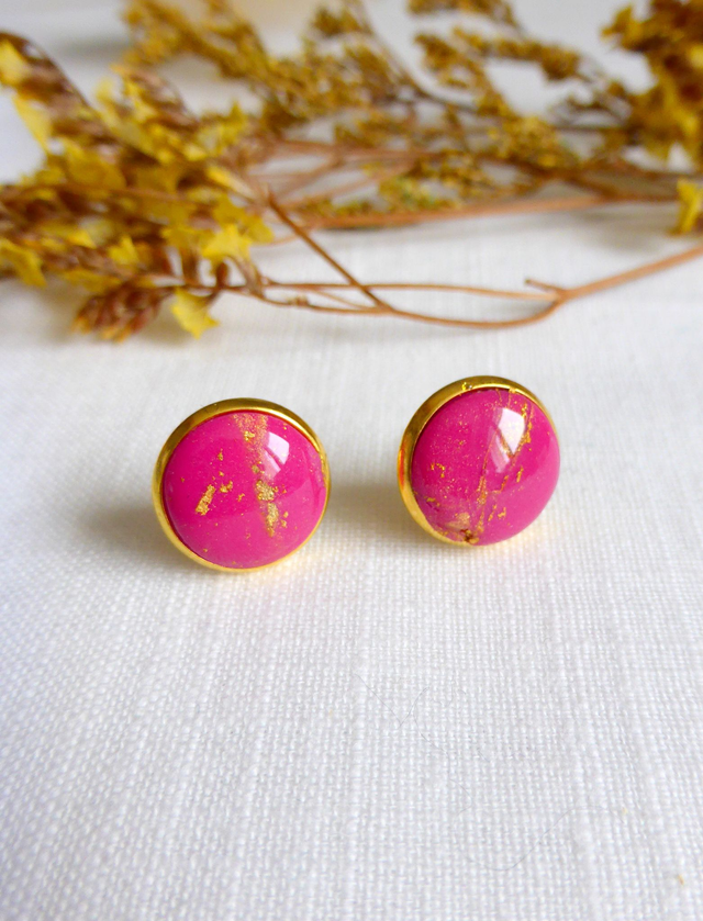 Puces cabochons - Framboise audacieuse