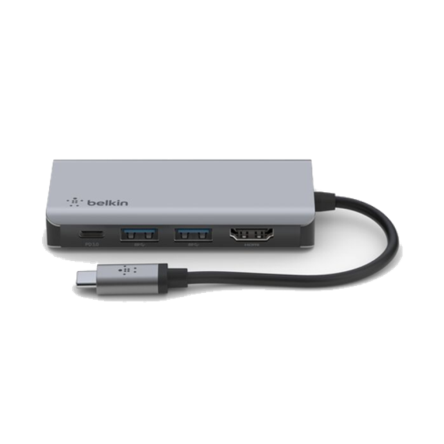 BELKIN Adaptateur USB-C Multiport + Recharge 4en1 100W A