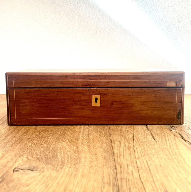 Boite à gants ancienne Marqueterie