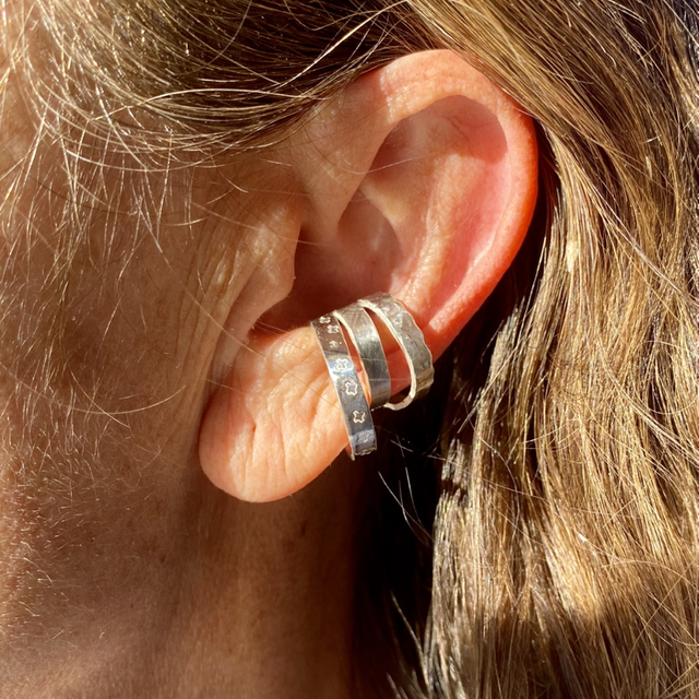 Bague d’oreille earcuff 3 anneaux