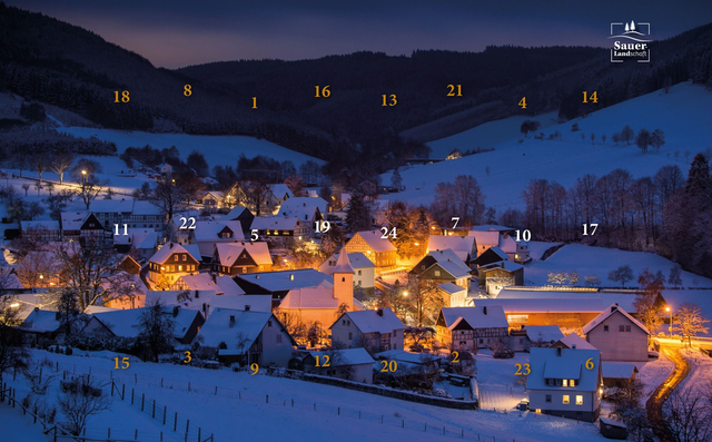 Schokoladen-Adventskalender "SauerLandschaft"