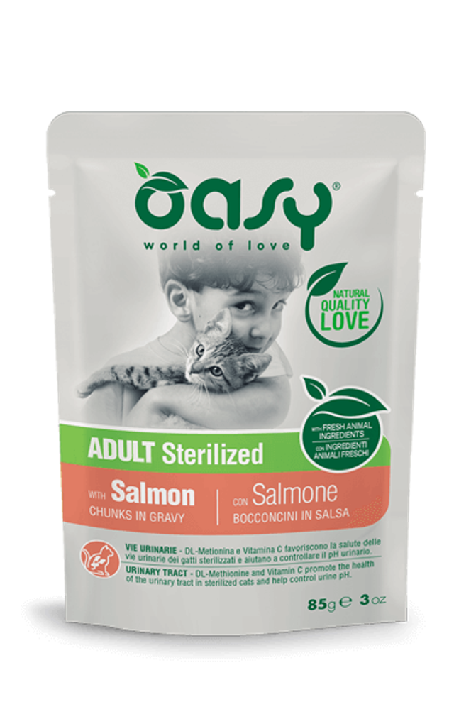 OASY CAT BOCCONCINI STERILIZED SALMONE