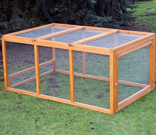 Parcours universel pour poulailler – Enclos bois traité