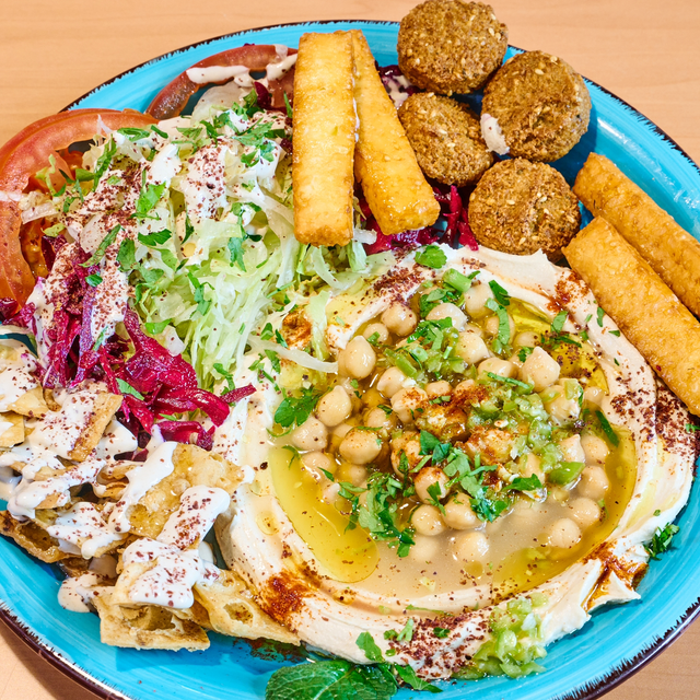 Halumi & Falafel Teller 