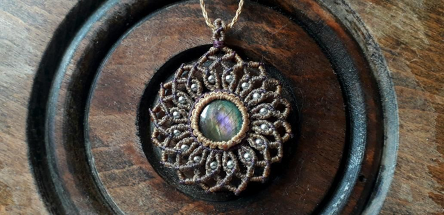 Collier mandala • labradorite