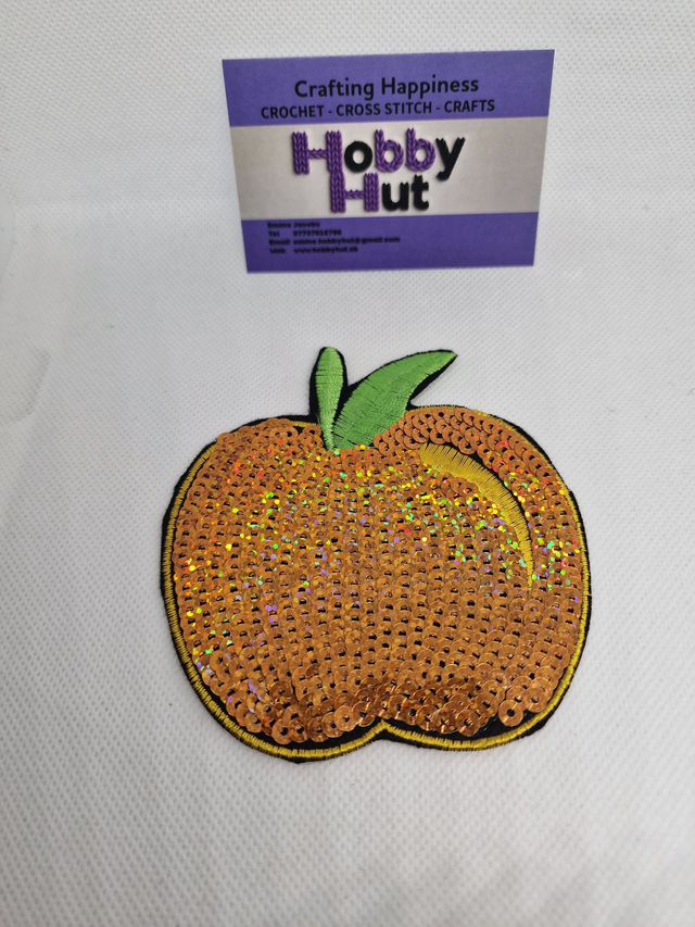 Embroidered Patch - Gold Apple