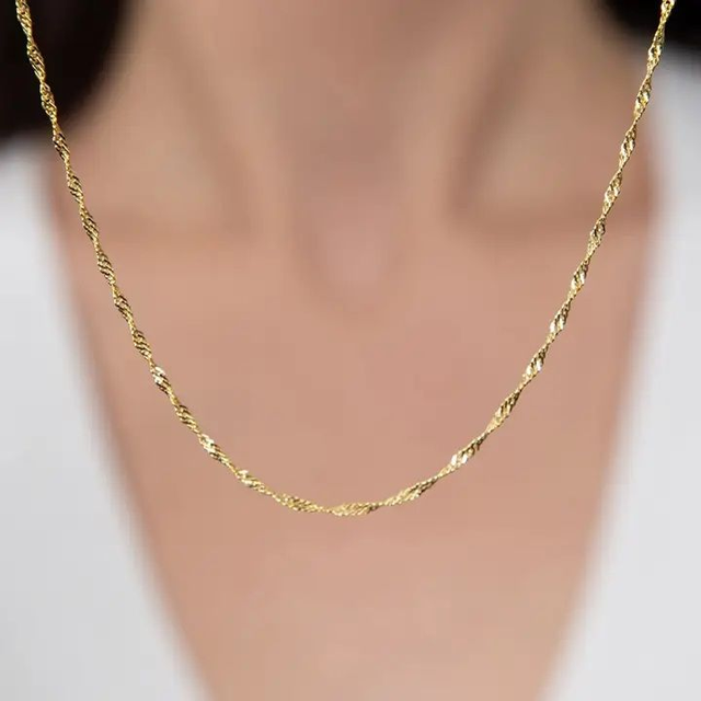 CHAINE or 14k et argent