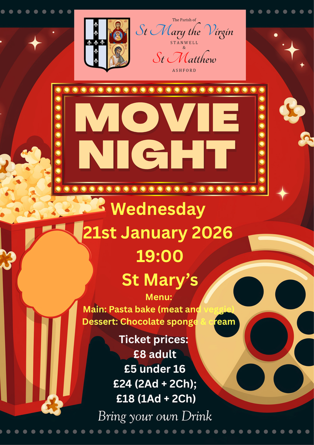 Film Night – Wednesday 21 January 2026 – St Mary’s