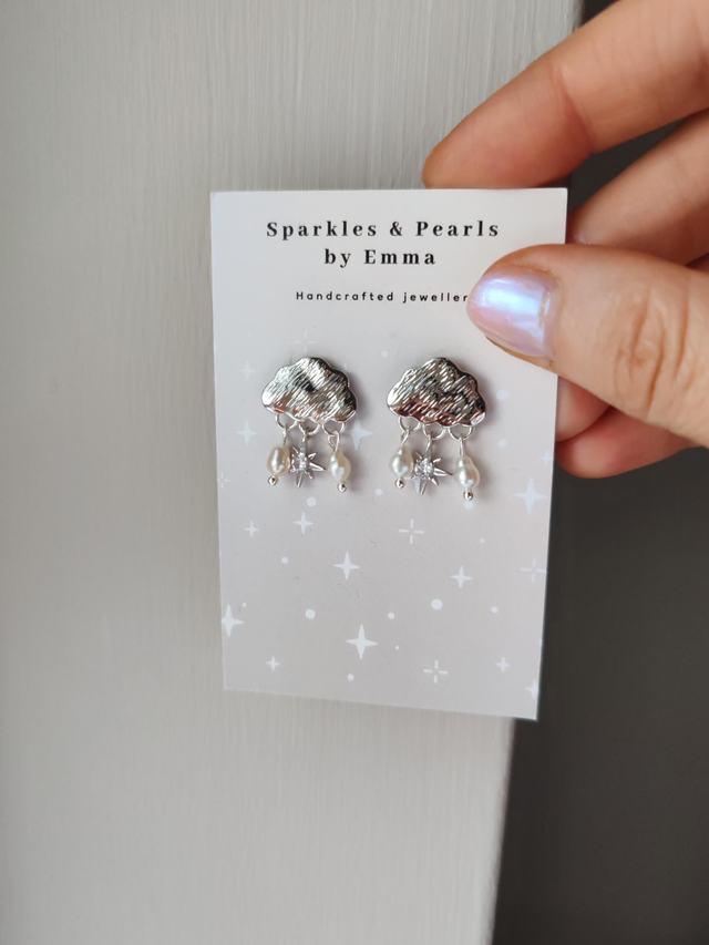 Cloud earrings
