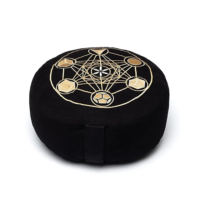 Coussin de méditation noir Métatron