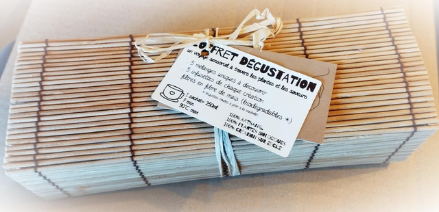 Coffret dégustation en bambou