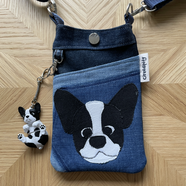 Gus French bulldog phone pouch 