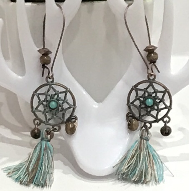 Blue Dangling Earrings - BLDE71