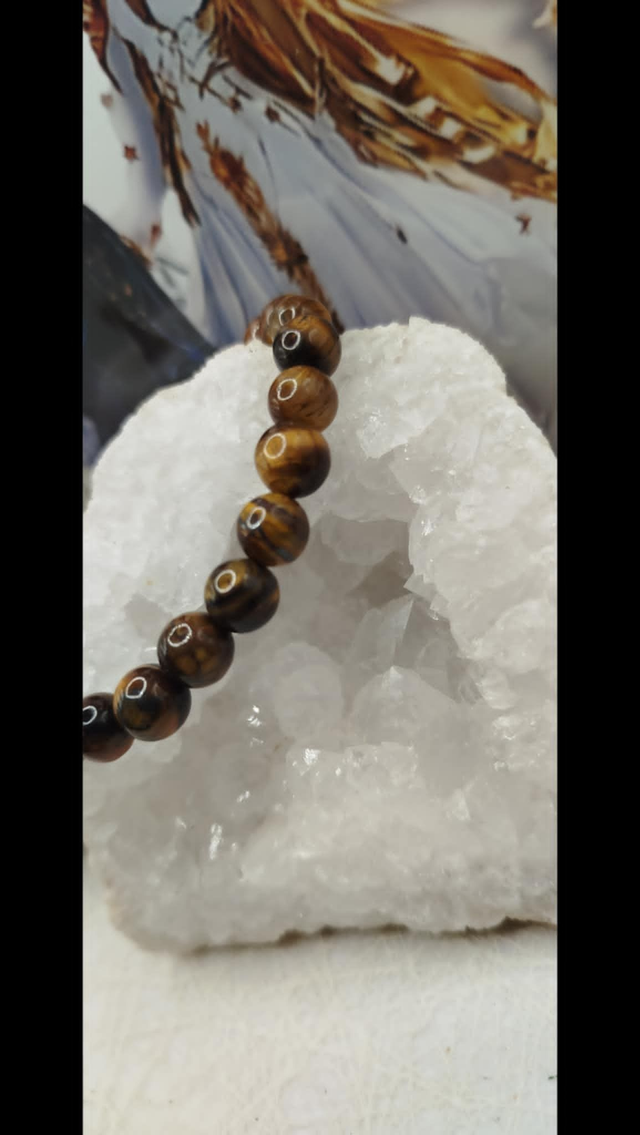 Bracelet en Œil de Tigre – Collection Minimal Touch