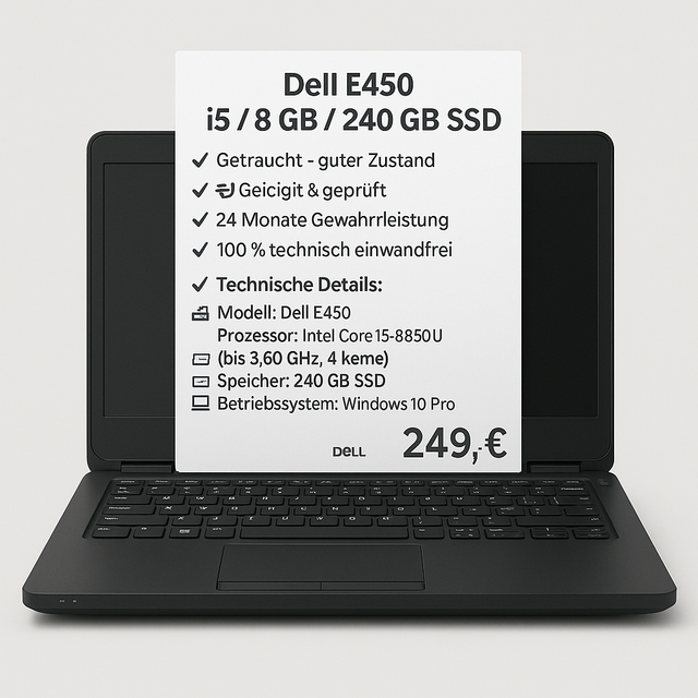 💻 Dell E450 – i5 / 8 GB / 240 GB SSD